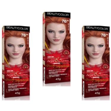 Imagem de TINTURA BEAUTY COLOR CREME ARGAN COLORS 03x96.44 RUIVO CLARO INDECIFRA