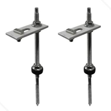 Imagem de Suporte Haste Fixa Painel Solar Telha Fibrocimento 02 und - GB ELETRIC