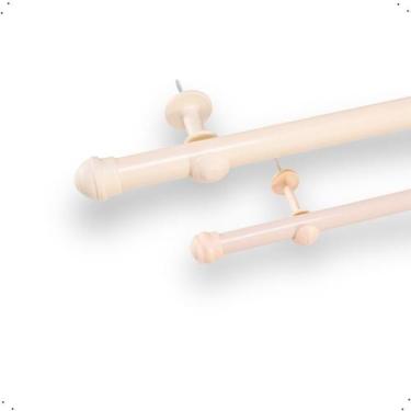 Imagem de 01 Varão de cortina colorido 2,0m 19mm Simples Varao Curtina Pequena -