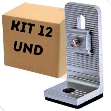 Imagem de Suporte L Conector Telha Fibrocimento - 12 Peças - GB ELETRICA