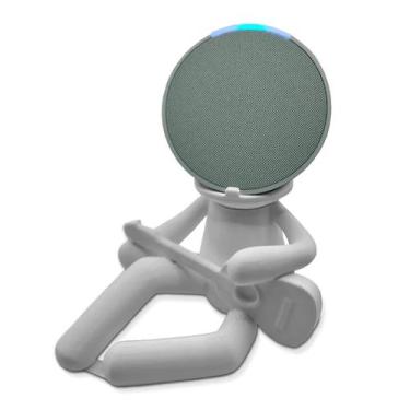 Imagem de Suporte Alexa Echo Pop - Robert Violão Amazon - 3D Think BR, Branco