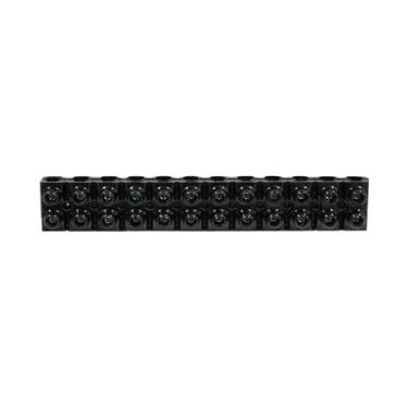 Imagem de Conector em Barra 6mm 12 Bornes de Baquelite Sindal