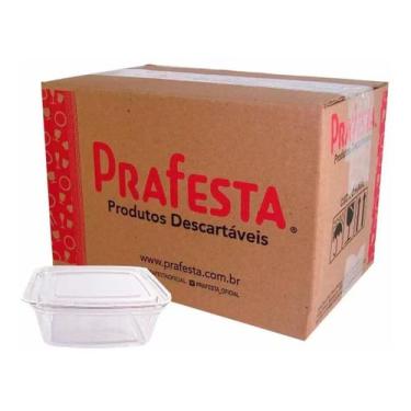 Imagem de Pote Descartável 500ml Freezer Microondas Marmita - 144 Un. - Prafesta
