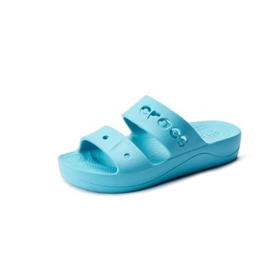 Imagem de Crocs Tamanco plataforma feminino Baya, Digital Aqua, 39