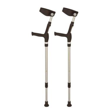 Imagem de Muleta Canadense Articulada Mercur Tamanho Único Preta 1 Par