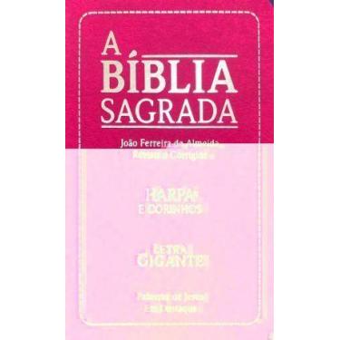 Imagem de Biblia Sagrada - Evangelica Com Harpa e Corinhos - Rosa - PAE EDITORA 