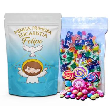 Imagem de Kit Festa Com 5 Saquinhos Em Pé 12x19cm Vários Temas - Mundo da Bina, 