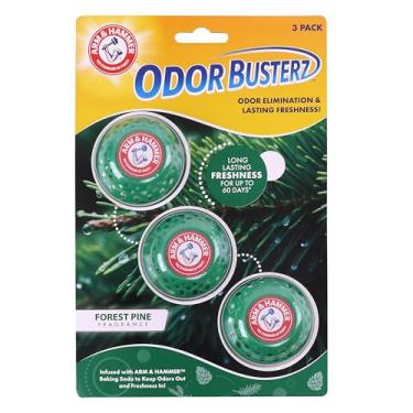 Imagem de A&H Odor BusterZ Forest Pine embalagem com 3 blister