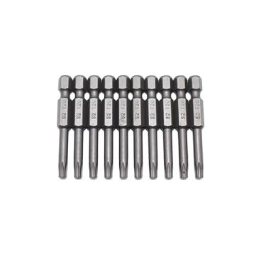 Imagem de TEMO 10 peças T20 Torx Star 6 pontos reduzidos eixo redondo chave de fenda bits de inserção haste hexagonal