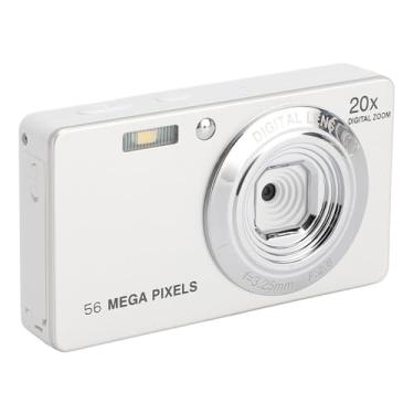 Imagem de Câmera Digital para Adolescentes de 56 MP, Zoom 20X, Gravação de Vídeo 4K, Câmera Compacta Automática HD 1080P Com Função de Webcam para Fotografia de Viagens, Com Material ABS,