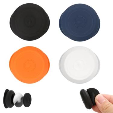Imagem de PEUTIER 4 peças para suporte de adesivo, suporte adesivo de silicone à prova d'água para Apple Air Tag, capa protetora oculta para rastreador GPS para bicicleta, controle remoto, bagagem,