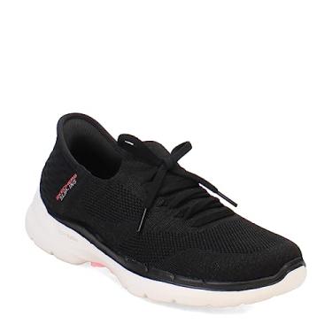Imagem de Skechers Tênis feminino Hands Free Slip-ins Go Walk 6-Lovely Day, Preto/rosa choque, 42
