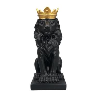 Imagem de Kuntesetty Estátua de com, Decoração de Mesa, Escultura de Resina, Artesanato Feito à Mão para Prateleira, Estante Ou Mesa, Preto, Tamanho real