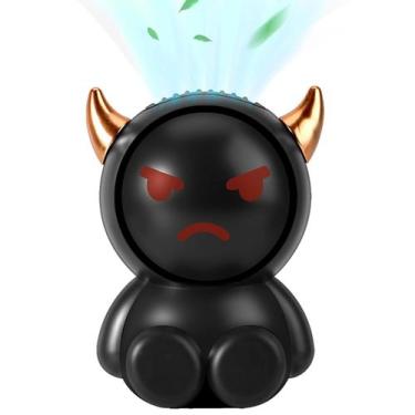 Imagem de Mini Ventilador Recarregável Portátil Cordão Pescoço Usb - Kadê, Preto