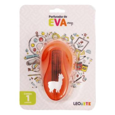 Imagem de Perfurador de EVA 25mm Lhama Laranja - Leo&Leo