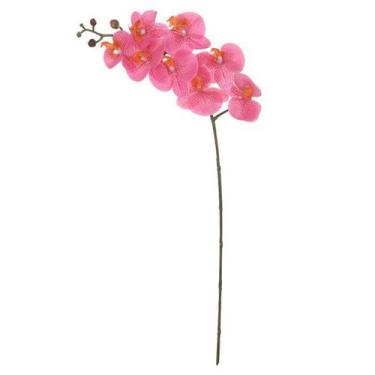 Imagem de Haste Flor Artificial Orquídea Phalaenopsis Rosa 90cm - FLORESCER DECO