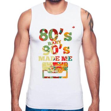 Imagem de Regata 80's Baby 90's made me - Foca na Moda, Branco, P