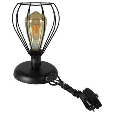 Imagem de Abajur Aramado Teardrop preto Sala Quarto cozinha banheiro - CM GLASS 