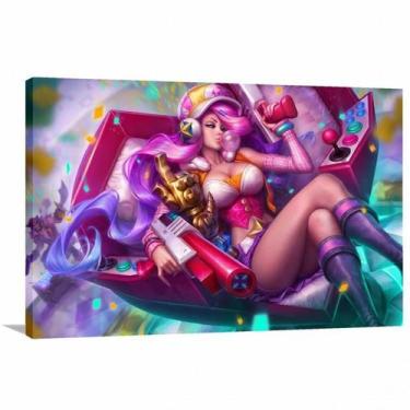 Imagem de Quadro decorativo League of Legends LOL - Tela em Tecido - Wall Frame