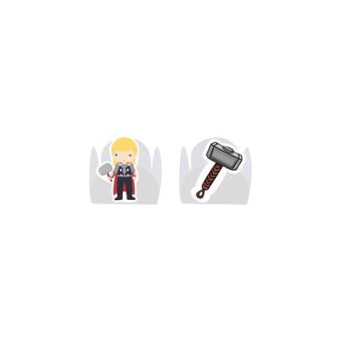 Imagem de 100 Forminha para Doce modelo petala personalizada com Aplique - Thor 
