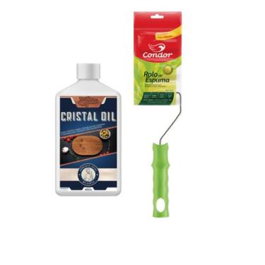 Imagem de KIT Marceneiro 5 - Cristal Óleo 900ML + Rolo de Espuma 5CM Condor - Wo
