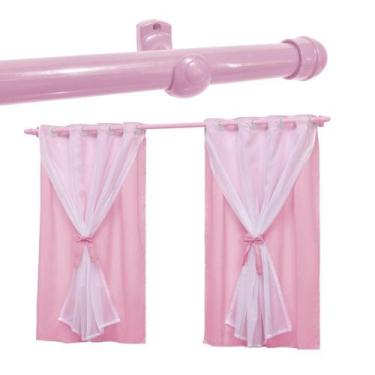 Imagem de Cortina Infantil Para Quarto Bebê 2,70x1,70 com Varão Teen - ENTROU CO