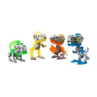 Imagem de Biopod Mega Pack Batalha com 4 Dinossauros - Fun Divirta-se