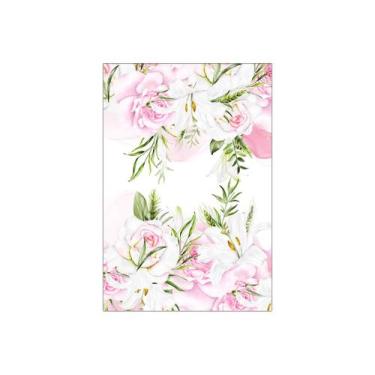 Imagem de Painel De Festa Vertical 1,50 x 2,20 - 15 Anos Floral Rosa 155 - Via C