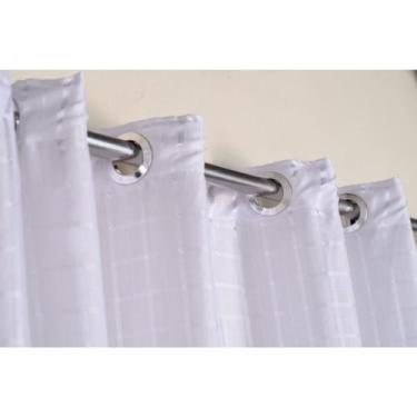 Imagem de Cortina 6 Metros X 2,80 C/ Voil Voal Xadrez Quarto Sala - Stanzanni Bo