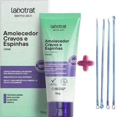 Imagem de Amolecedor De Cravos E Espinhas Labotrat - 50g + 4 instrumentos