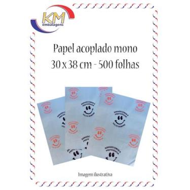 Imagem de Papel acoplado Fenix Mono 30x38 c/ 500 folhas - hambúguer, lanches, fr