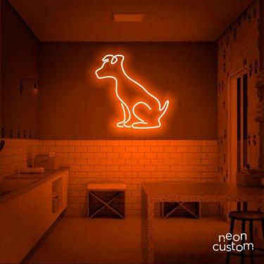Imagem de luminaria letreiro Neon Led Dog Sentado 02 100x100 luminoso decoração 