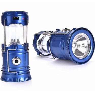 Imagem de Lampião Solar Led Usb Lanterna Bateria Recarregavel Retrátil - Jpcell
