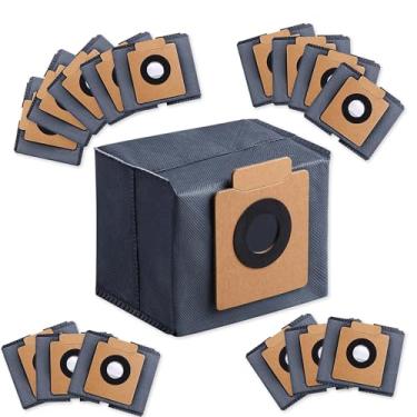 Imagem de GANGXUN Sacos de pó de alta capacidade para Eufy Clean X8 Pro/X10 Pro Omni Robot Vacuum estação autovazia, peça de acessórios de bolsa de substituição descartável (preto, pacote com 16)