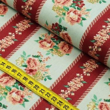 Imagem de Tecido Estampado para Patchwork - Nordic Spring : Listrado Compose Ver