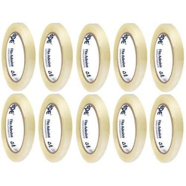 Imagem de Kit 10 Fitas de Embalagem Alltape 12mm x 40m Transparente SK200