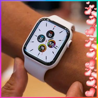 Imagem de Relógio Inteligente Para Datas Especiais Smart Watch Branco Serie 9 Tr