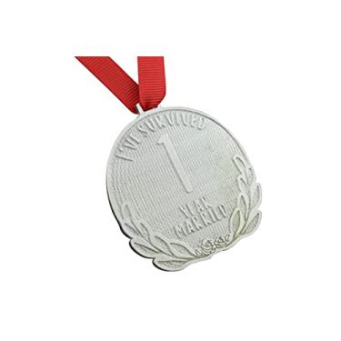 Imagem de Pirantin Medalha de 1º aniversário – Medalha de casado de 1 ano I've Survived