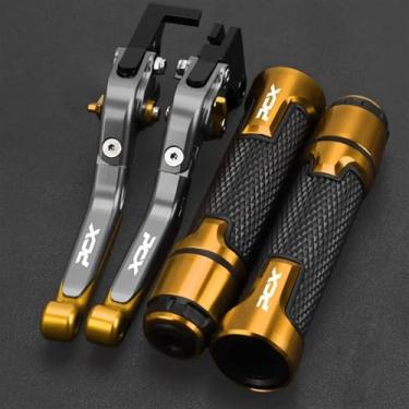 Imagem de TWENOW Guiador de freio de embreagem de motocicleta para PCX 125 PCX125 PCX150 PCX 160 PCX 150 PCX160 todos os anos 2022 2023 acessórios de alavancas de embreagem de freio extensíveis (PCX125 150