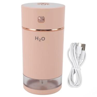 Imagem de Umidificador de Névoa Fria USB, Mini Umidificador Portátil para Casa, Carro, Escritório, Difusor Ultrassônico Silencioso de Aromaterapia Com Luz Noturna Colorida (Rosa)