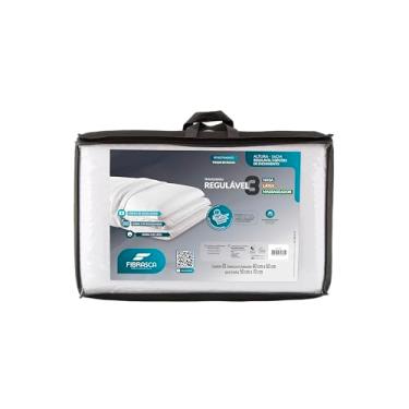 Imagem de Travesseiro Regulável Visco NASA, Espuma Massageadora e Látex, Personal Mix 3, 50x70 cm, Fibrasca