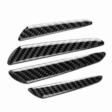 Imagem de Fibra de Carbono Porta Borda Guarda Pára-choques Protetor Tiras Guarnição Capa para Carro Universal