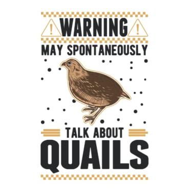 Imagem de Wachtel Notizbuch: May spontaneously talk about Quails Wachtel / 6x9 Zoll / 120 karierte Seiten