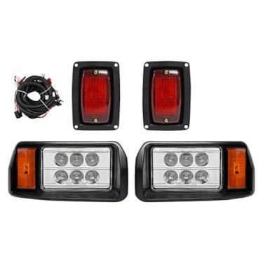 Imagem de Red Hawk Kit de luz LGT-375L compatível com/substituição para carros de clube DS 1993 e mais recentes carrinhos de golfe 12V-48V