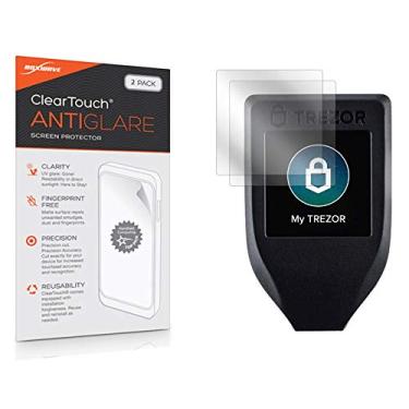Imagem de Protetor de tela BoxWave compatível com Trezor Model T – ClearTouch antirreflexo (pacote com 2), película fosca antiimpressão digital para Trezor Model T