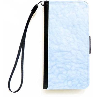 Imagem de Rikki Knight Capa carteira flip azul claro de lã de ovelha com aba magnética para Apple iPhone 5c