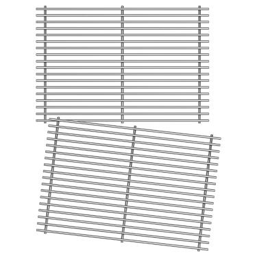 Imagem de Dictirdy Grelhas de aço inoxidável 304 de 49,5 cm para churrasqueiras a gás Weber Genesis 300 Series E310 E320 E330 S310 S320 S330 EP-310 EP-320 EP-330 pacote com 2 peças de substituição para grelhas