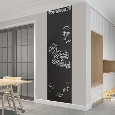 Imagem de Lousa Quadro Negro Preto Fosco Adesivo 2m X 45cm