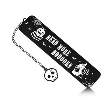 Imagem de Marcador de livro de filmes de terror para mulheres e homens, coisas estranhas, meias góticas, marcadores góticos engraçados para mulheres, presentes de livros para mulheres, marcador de livro gótico