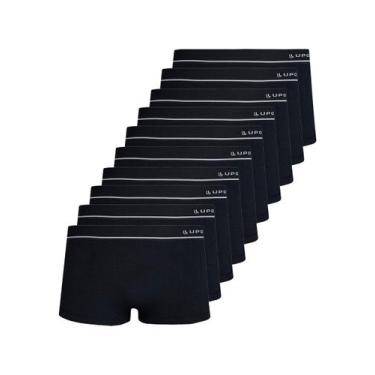 Imagem de Kit com 10 Cuecas Sunga Lupo 676-002, Preto, M